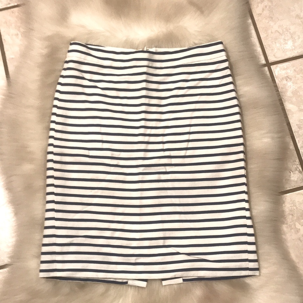 J. Crew Nautical Pencil Skirt